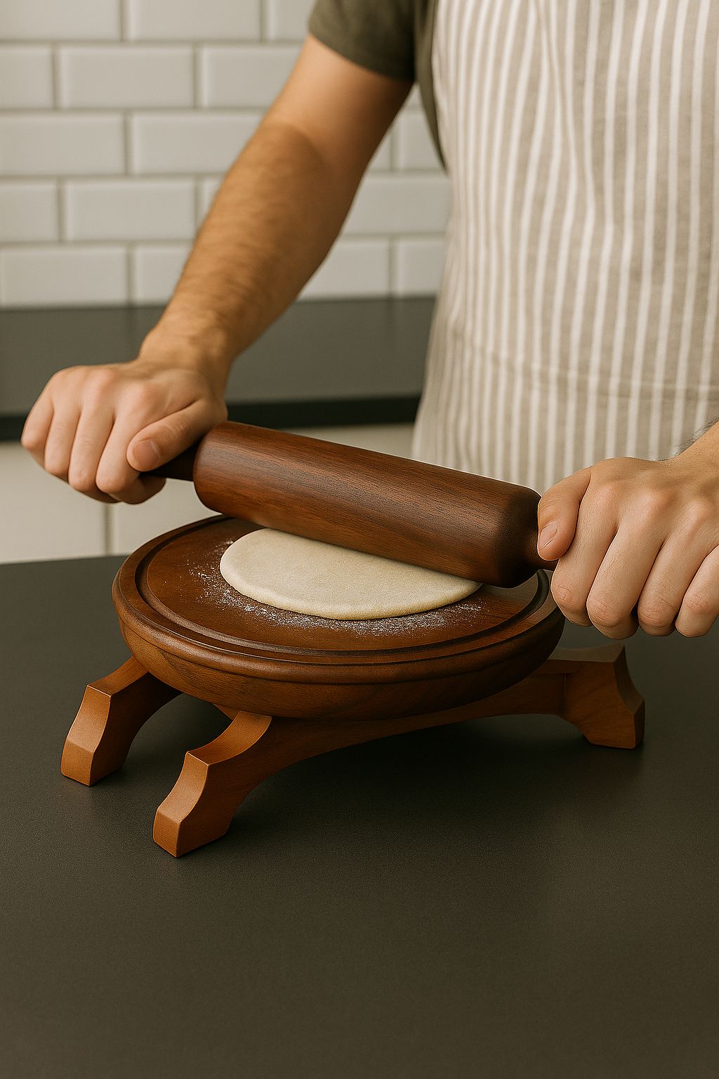 Wooden Chakla Belan Set – Handcrafted Roti Rolling Board & Pin