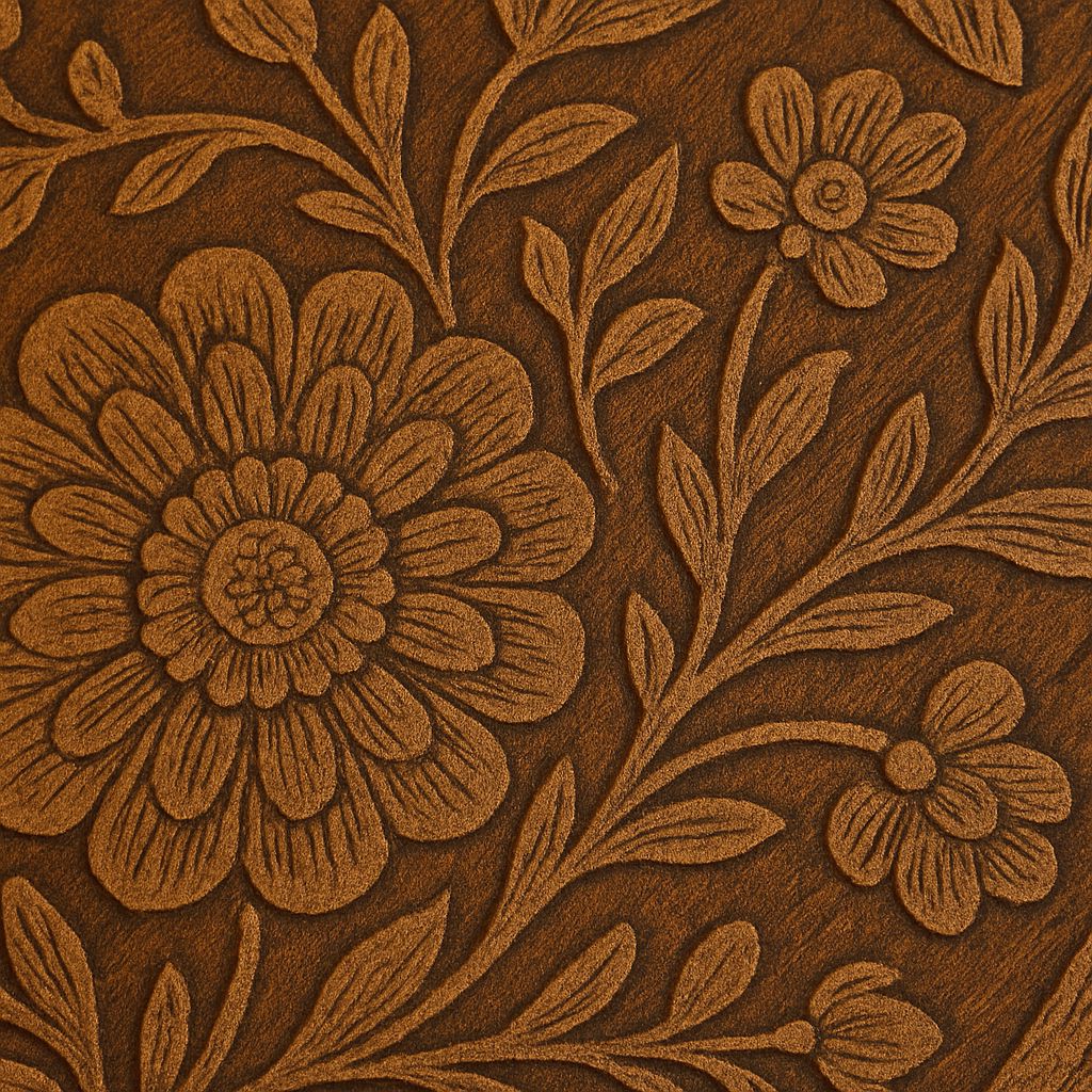 Handcrafted Wooden Tray with Burnt Carving – Square Decorative Tray (15 x 10 Inch)