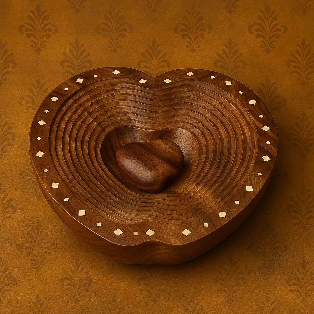 Handcrafted Wooden Apple-Shaped Spring Tray – 15x10" Decorative Fruit & Snack Basket