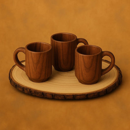 12-inch Mango Wood Serving Plate – Rustic Round Charger & Platter