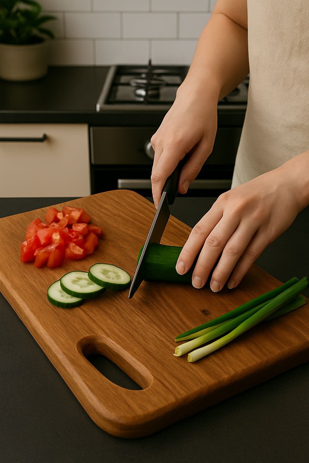 Premium Wooden Chopping Board – 12 inch | Kitchen Cutting Board