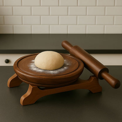 Wooden Chakla Belan Set – Handcrafted Roti Rolling Board & Pin