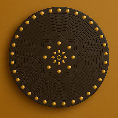 Handcrafted Antique Wooden Tray – Spring Motif | 15x10" Ornate Décor & Serving Tray