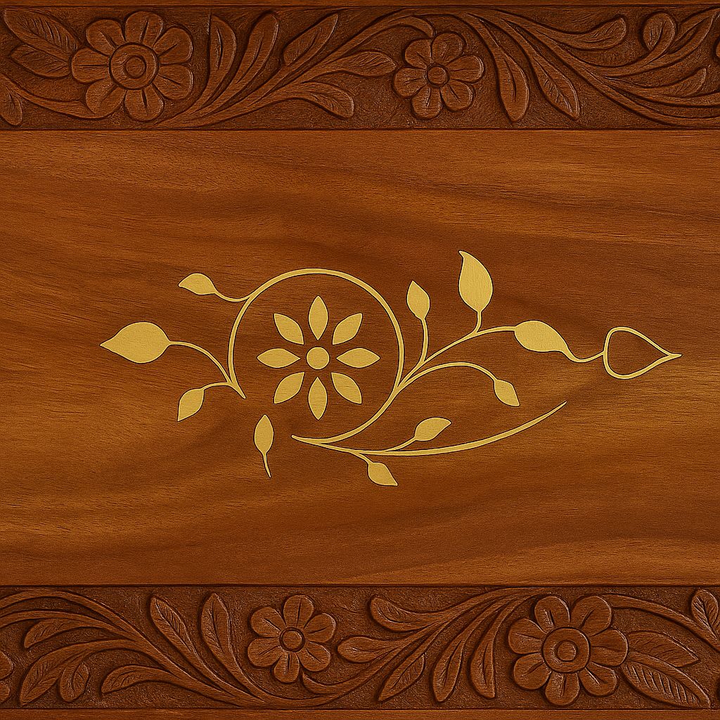 Handcrafted Wooden Tray – 15x10 Inches | Elegant Serving & Décor Piece