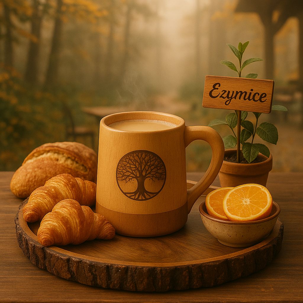 Handcrafted Wooden Round Tray – 10 Inches | Rustic Serving Platter